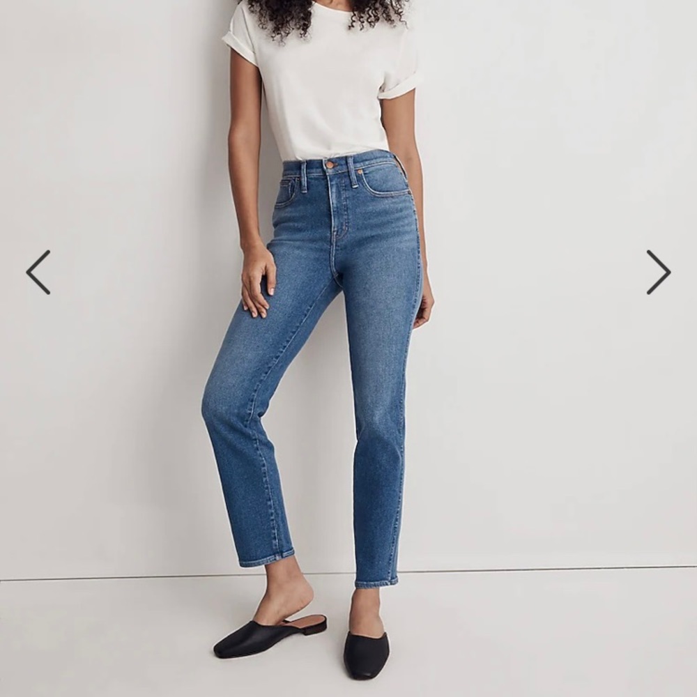 Madewell stovepipe jeans size 33